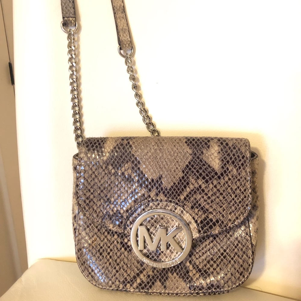Michael Kors Snakeskin cross body